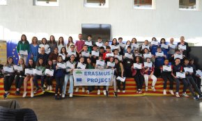 L'institut escola Joan Ardèvol acomiada els alumnes estrangers del projecte Erasmus+