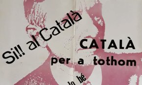 Cartell Classes de català al col·legi Vedruna 1978