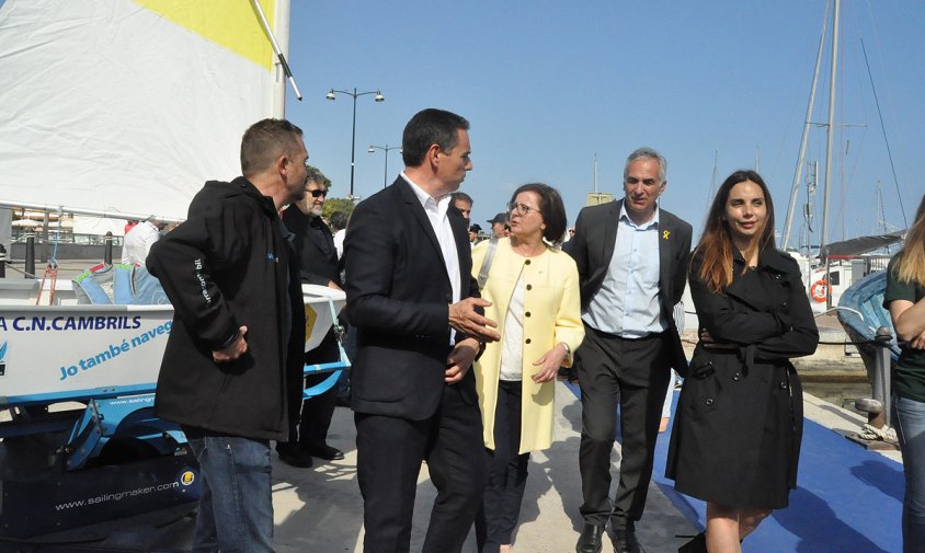 Un moment de la inauguració de la Fira Marítima de la Costa Daurada, ahir a la tarda