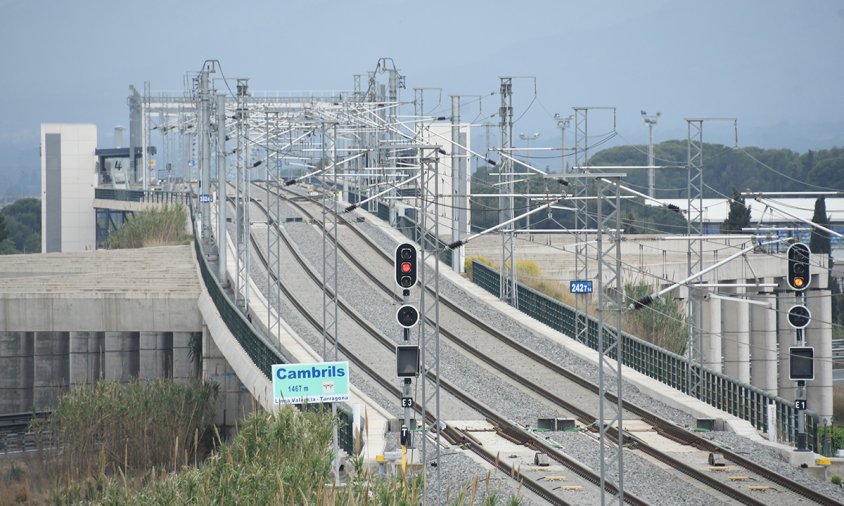 Imatge d'arxiu de la via de tren