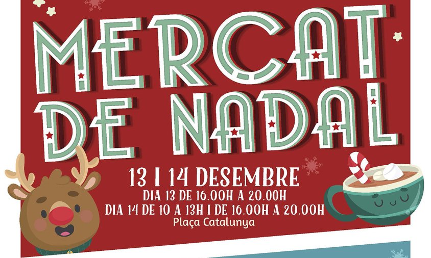 Cartell del mercat de Nadal de l'Hospitalet de l'Infant