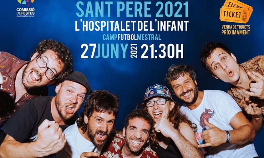 Cartell del concert de Buhos que tindrà lloc el 27 de juny a l'Hospitalet de l'Infant
