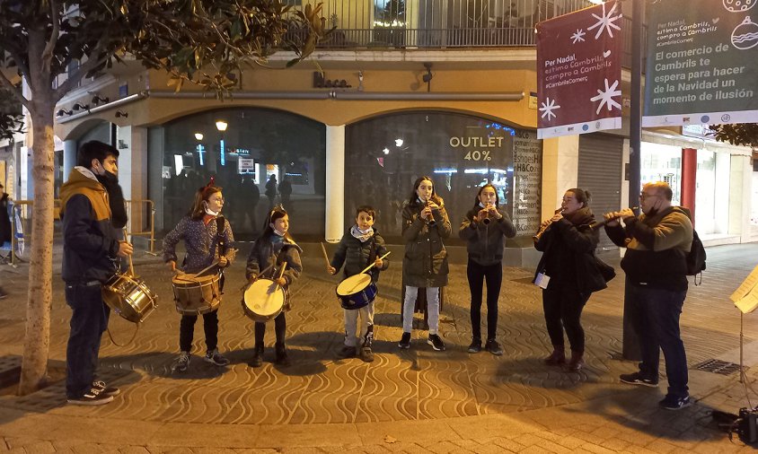 L'Aula de Sons va interpretar diferents nadales pels carrers del Port