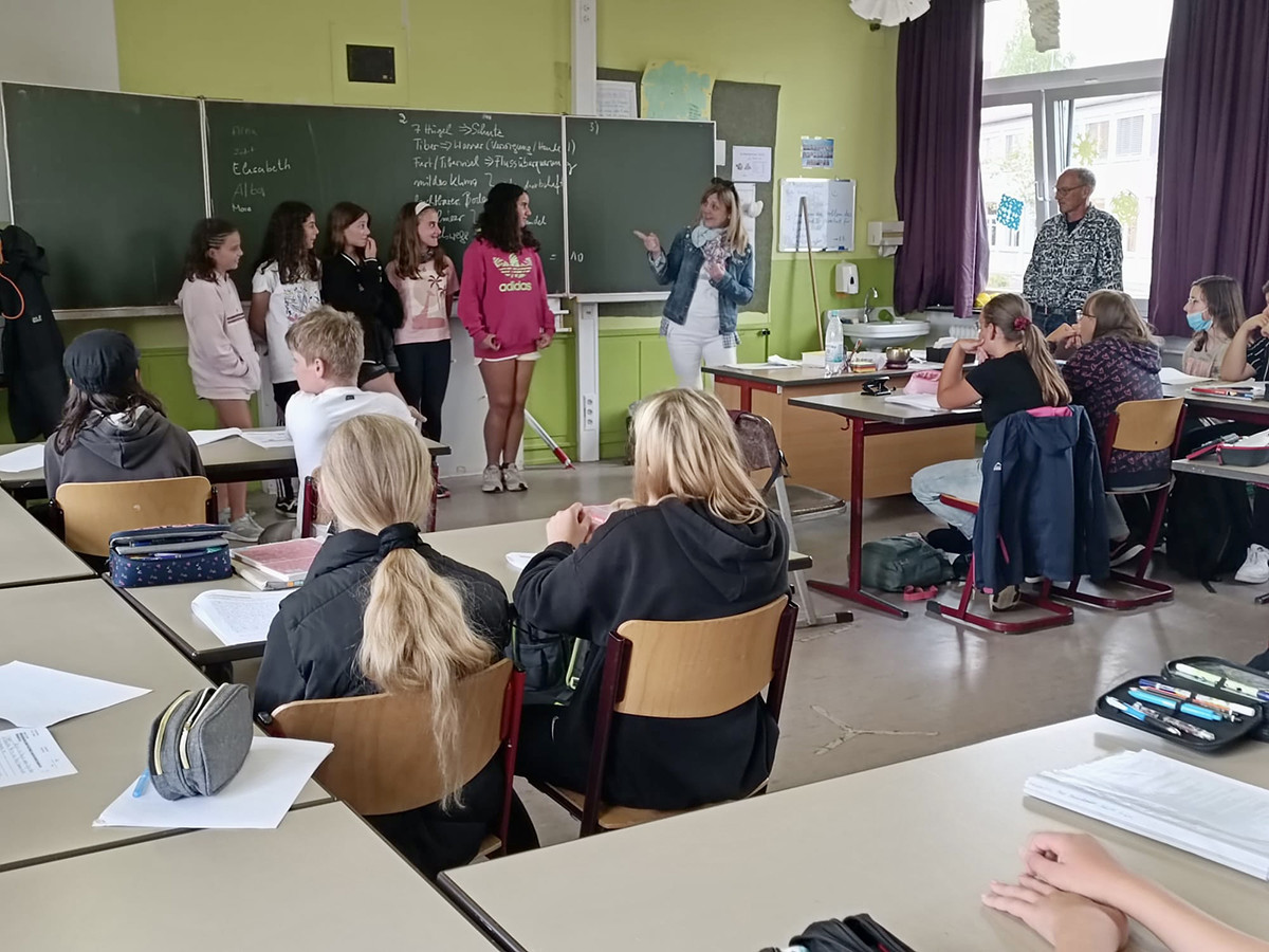 Visita dels alumnes de l'escola Guillem Fortuny a l'Escola de Secundària Alfred-Wegener Schule Kirchhain