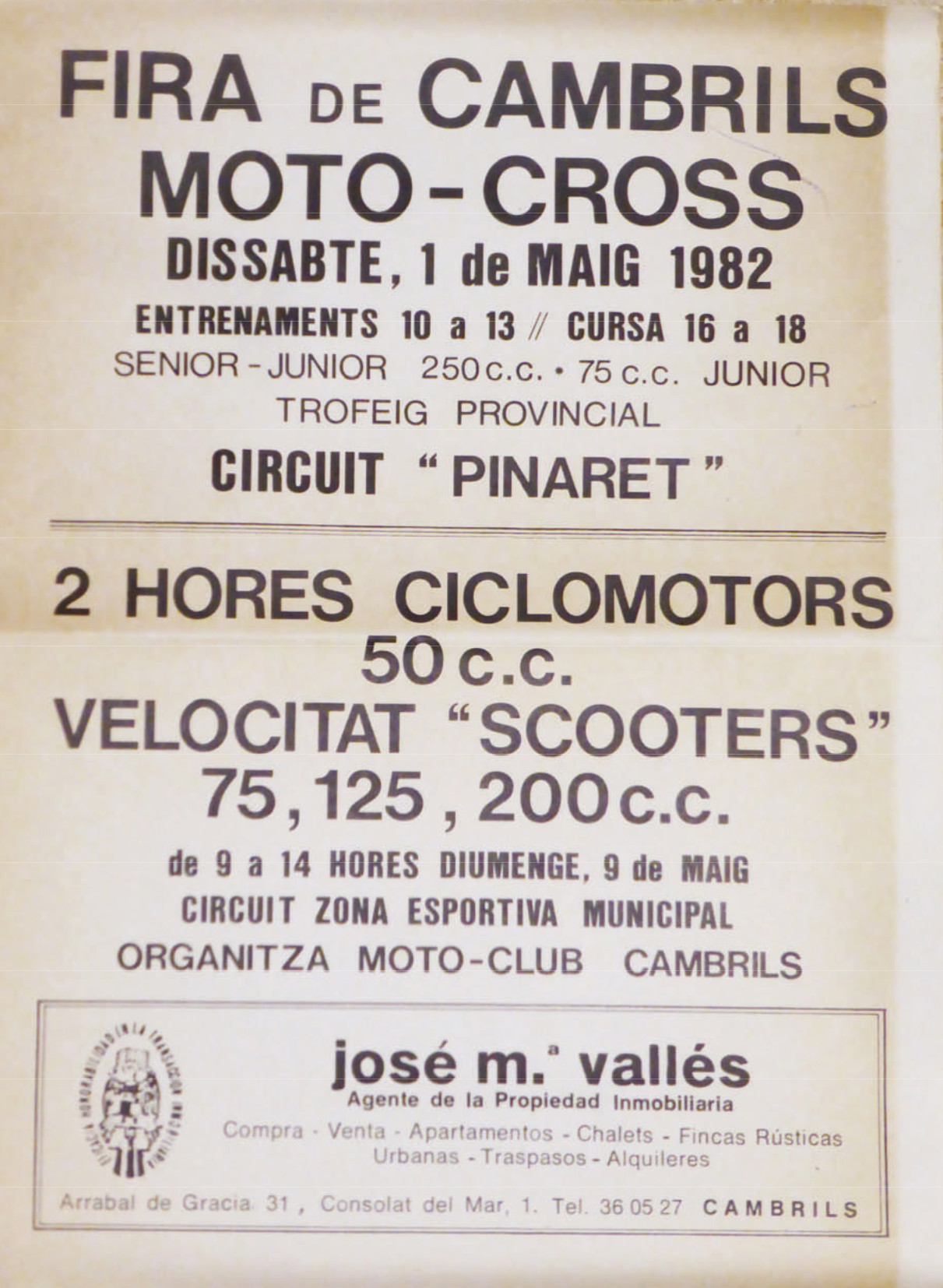 moto cros cambrils 1982