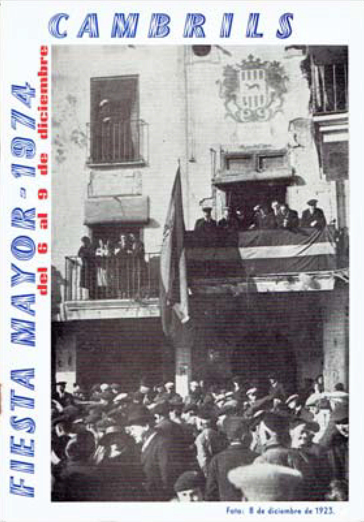 festa major immaculada cambrils 1974