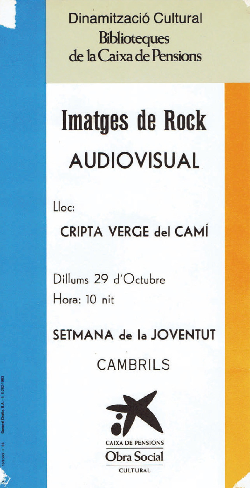 fulleto imatges rock cambrils 1984