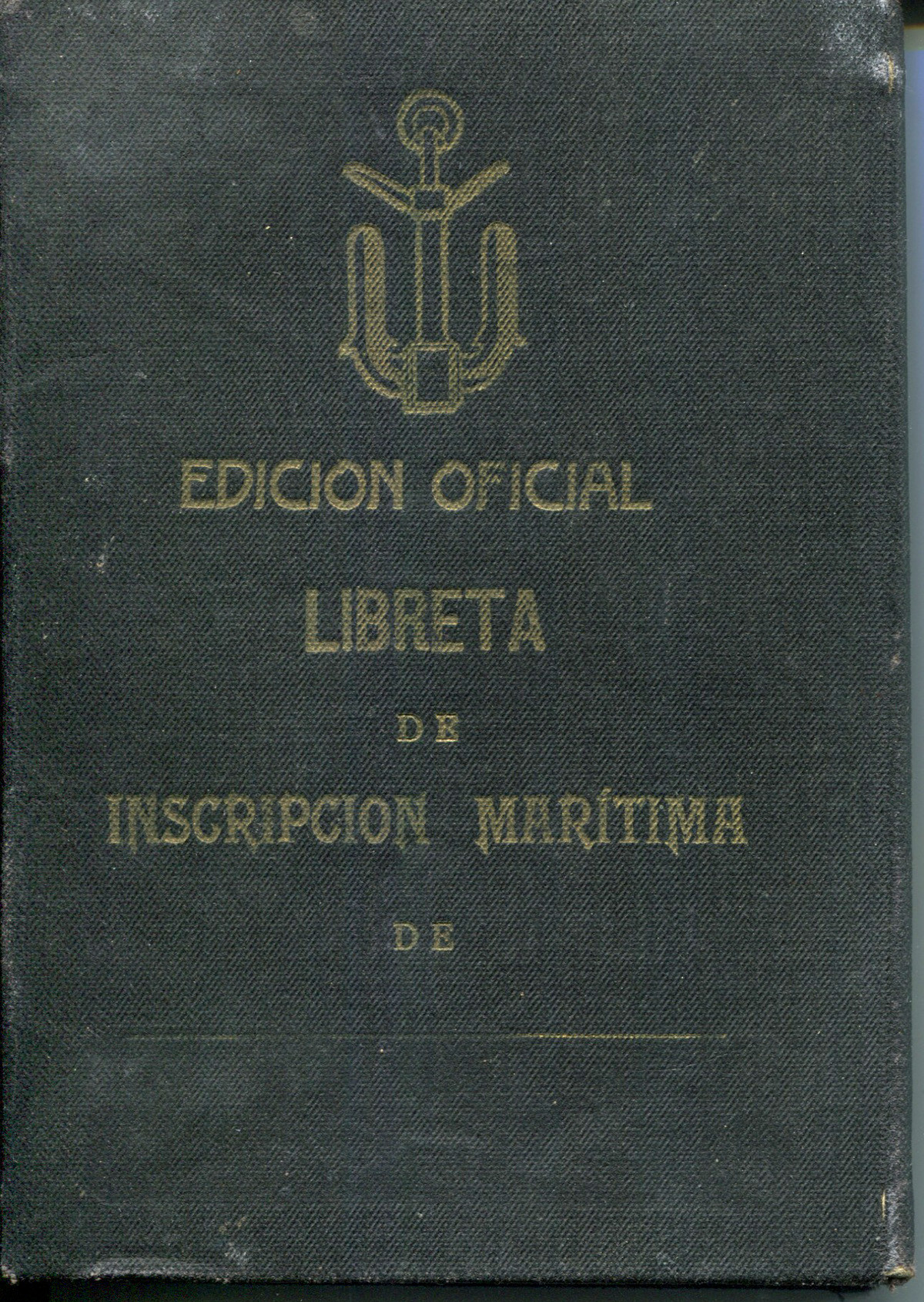 llibreta navegacio cambrils 1926 josep rubio