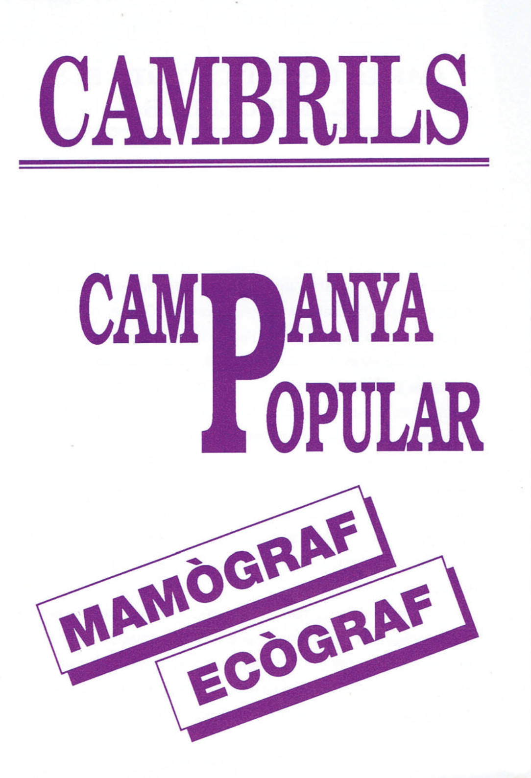 mamograf ecograf cambrils 1991