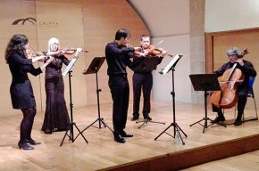 Concert del Quintet Vivaldi a la Cripta interpretant Les Quatre Estacions