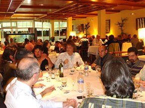 La Penya Blanc i Blava de Cambrils celebra l'acte inaugural amb un sopar amb 52 socis