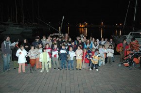 L'Agrupament Escolta Gent de Mar inaugura el ja tradicional pessebre al port