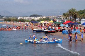 Bons resultats dels vogadors Vent d'Estrop a la Regata disputada per Sant Pere a Cambrils