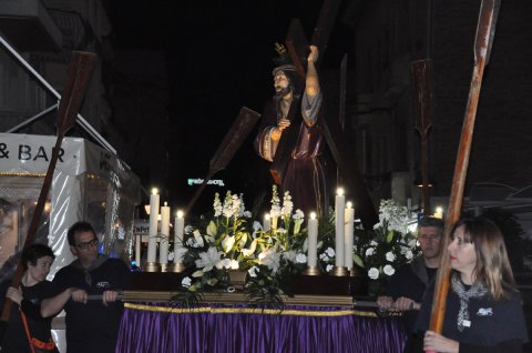 Trasllat en processó de la imatge de Jesús Natzarè