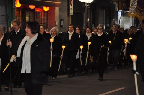 Trasllat en processó de la imatge de Jesús Natzarè