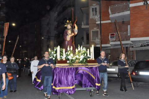 Trasllat en processó de la imatge de Jesús Natzarè