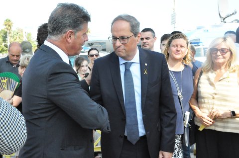 Ofrena al memorial dos anys després de l'atemptat gihadista