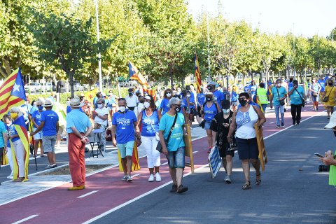 Concentració de la Diada a Cambrils