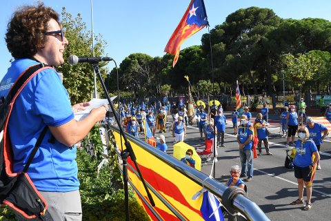 Concentració de la Diada a Cambrils