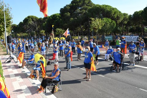 Concentració de la Diada a Cambrils