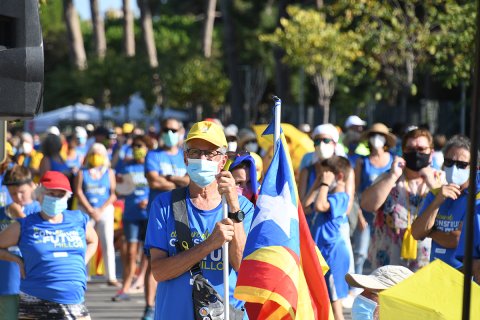 Concentració de la Diada a Cambrils