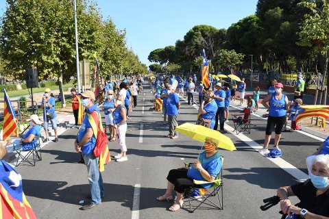 Concentració de la Diada a Cambrils