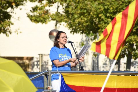 Concentració de la Diada a Cambrils