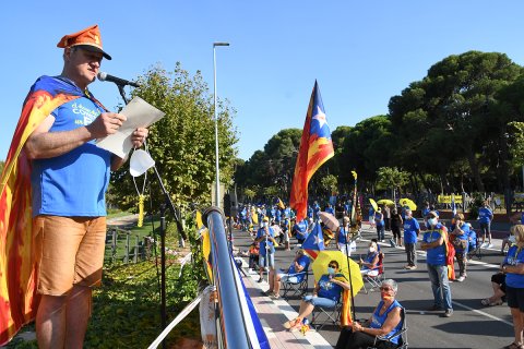 Concentració de la Diada a Cambrils