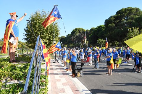 Concentració de la Diada a Cambrils