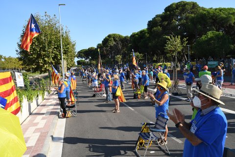 Concentració de la Diada a Cambrils