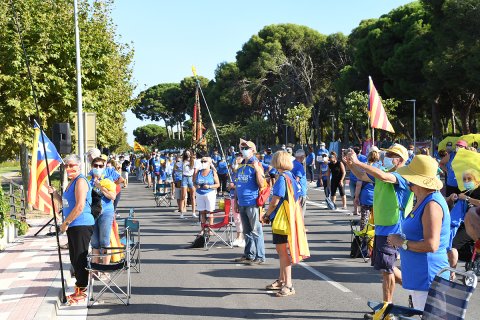 Concentració de la Diada a Cambrils