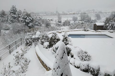 La neu arriba al territori (Falset)