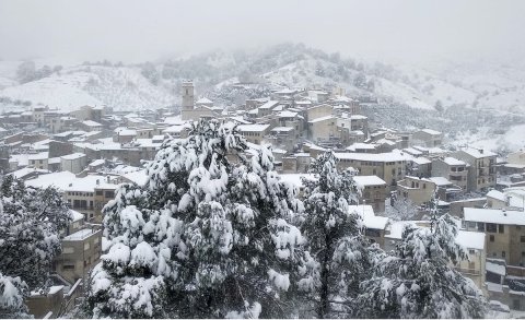 La neu arriba al territori (Porrera)