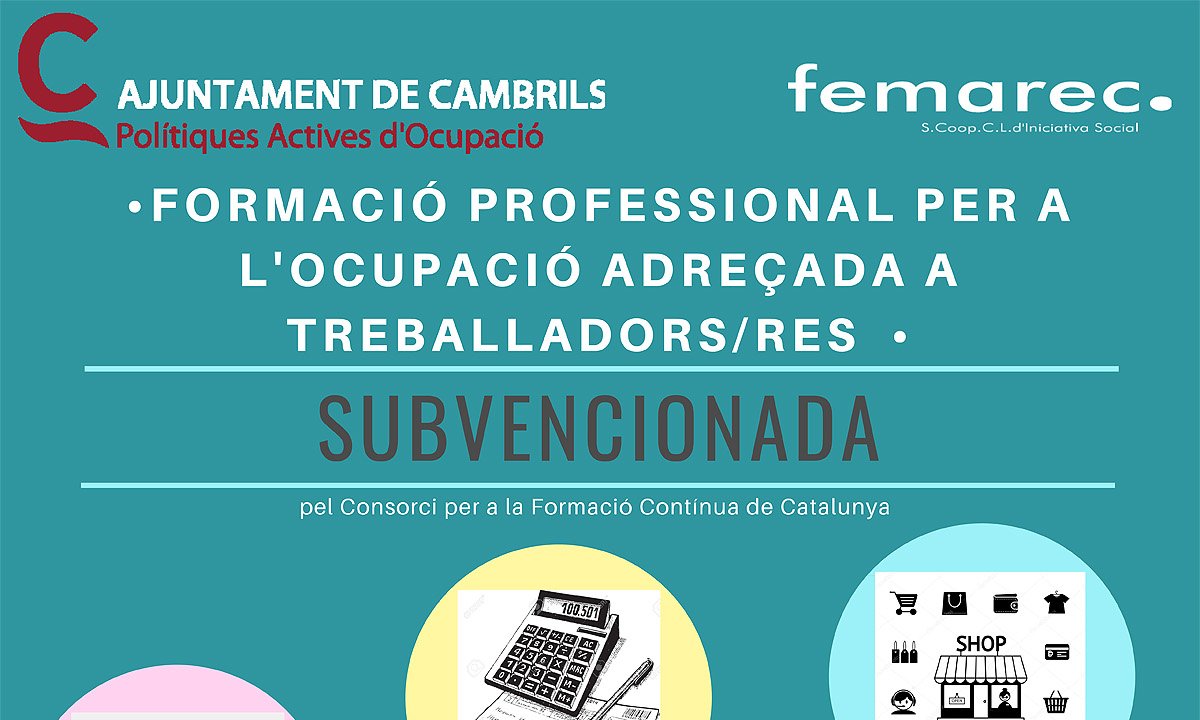 L'Ajuntament I L'entitat Femarec Ofereixen Nous Cursos Subvencionats De ...