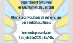 L'Ajuntament obre la convocatòria de subvencions per a activitats culturals i festives