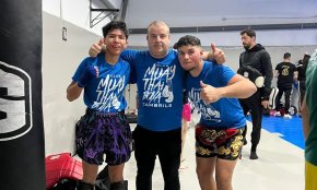 Christopher Erazo i Mostafa Akachar, del Club Muaythai i Boxa Cambrils, debuten en modalitat de kickboxing