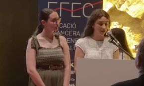 Dues alumnes del col·legi Cardenal Vidal i Barraquer guanyen el Concurs provincial EFEC d'infografies