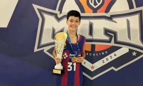 El cambrilenc Jordi Ruiz Cabré, campió d'Espanya de clubs amb el Barça de bàsquet mini