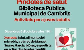 La Biblioteca Municipal acollirà dues activitats del programa «Píndoles de Salut»