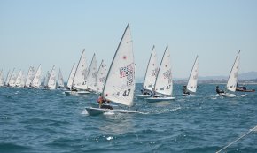 Marcelo Cairo i Ricard Castellví del CN Cambrils, líders provisionals del Campionat de Catalunya de Làser Standard  i Làser 4.7 al Trofeu Cornudella