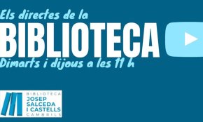 La Biblioteca Josep Salceda i Castells ofereix directes a Instagram per recomanar llibres