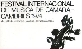 Programa Festival Internacional de Música de Cambra - Cambrils 1974