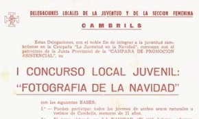 Fulletó del  1r concurs local juvenil «Fotografía de la Navidad» / Any 1974