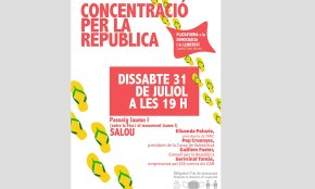 Salou acollirà, el proper 31 de juliol, la «Concentració per la República»