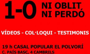 El Casal Popular El Polvorí commemora el quart aniversari de l'1-O amb un col·loqui i la projecció de vídeos de la jornada (CONTÉ VÍDEO)