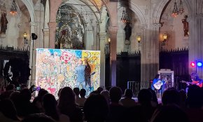 Art i música s'uneixen a Reus de la mà dels artistes cambrilencs David Callau, Alfredo Panebianco i Vania del Monaco