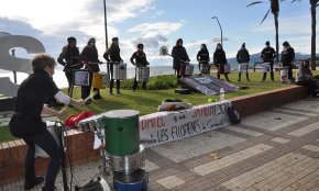 Batucada reivindicativa de les Filomenes contra la violència masclista