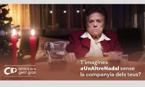 Amics de la Gent Gran llança la campanya #UnAltreNadal per recaptar fons i acompanyar a persones grans