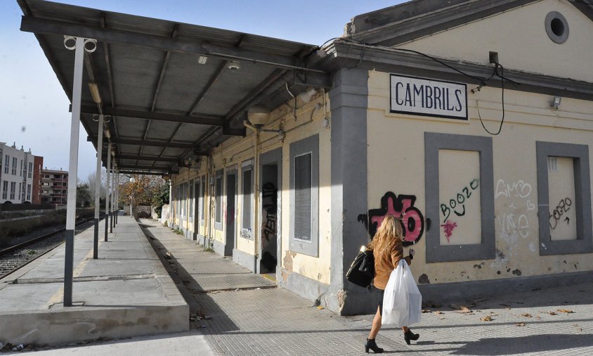 Aspecte actual de l'edifici de l'antiga estació de tren