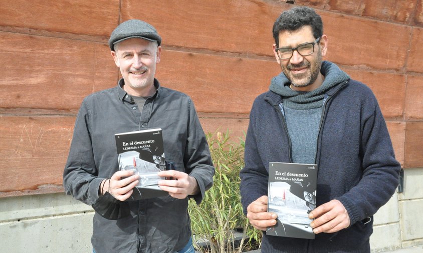 José Ángel Mañas i Jordi Ledesma amb la seva nova novel·la "En el descuento"